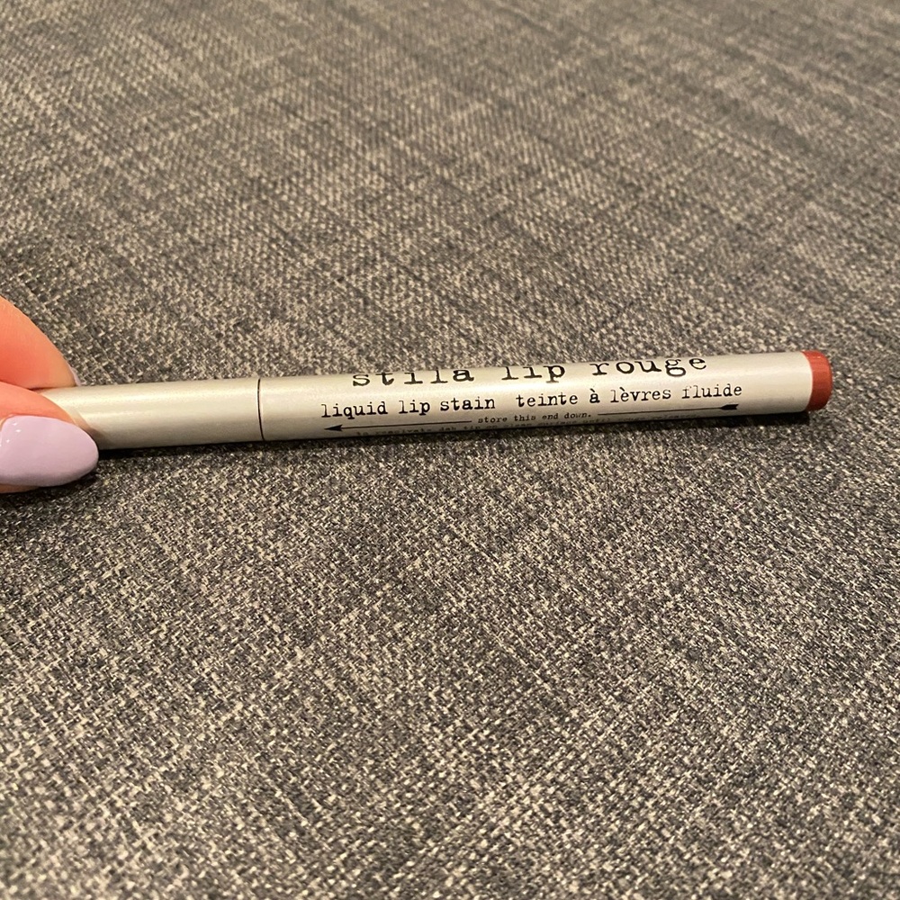 Stilla lip rouge stain.